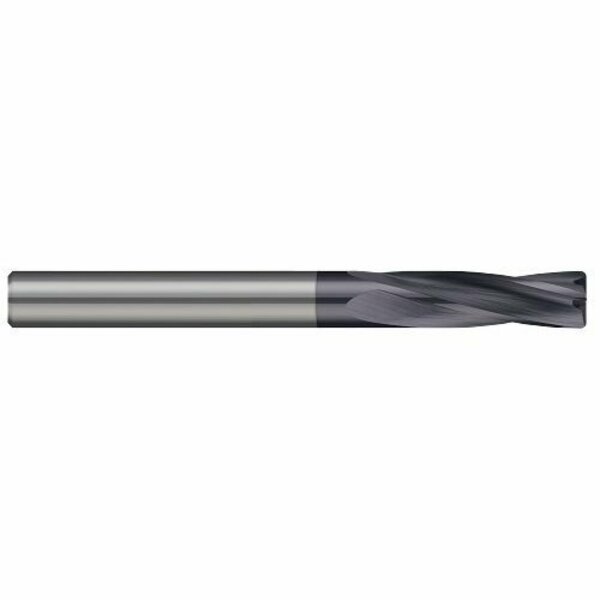 Harvey Tool 11/32 in. Cutter dia. x 1 in. 1 Carbide Flat Bottom Counterbore, 4 Flutes, AlTiN Coated 731622-C3